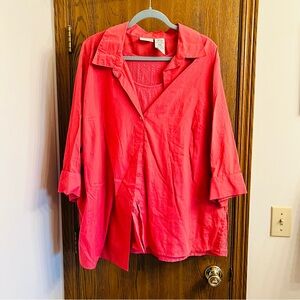 Burnt orange matching shirt & tank - 22/24